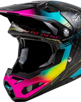 Fly Racing Formula S Carbon Legacy Helmet XL Black/Electric Blue/Fuchsia