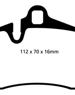 EBC Yellowstuff Rear Brake Pads DP41474R Fits 11-15 Audi Q7 3.0 Supercharged