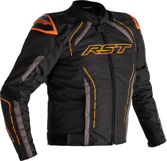 RST S1 CE Textile Jacket Black/Grey/Neon Orange 2XL Men's