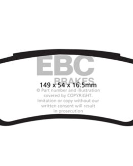 EBC Greenstuff Rear Brake Pads DP61891 Fits 15+ Ford F150 2.7 2WD