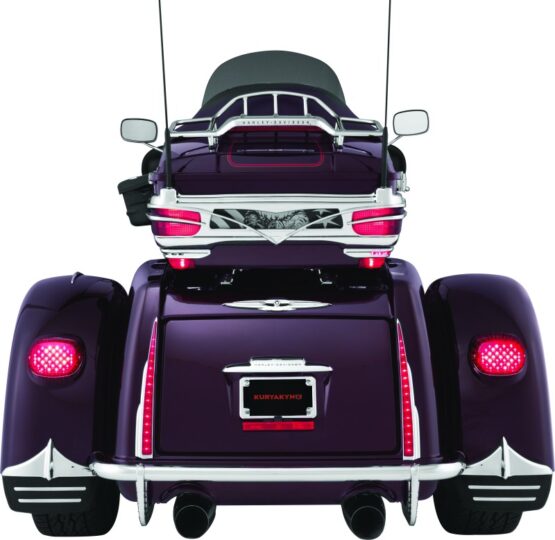 Kuryakyn Rear Mud Flaps Chrome For Trikes - Image 2
