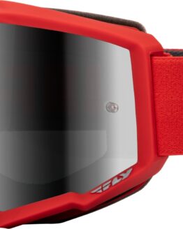 Fly Racing Youth Zone Goggle Red/Charcoal Silver Mirror Lens