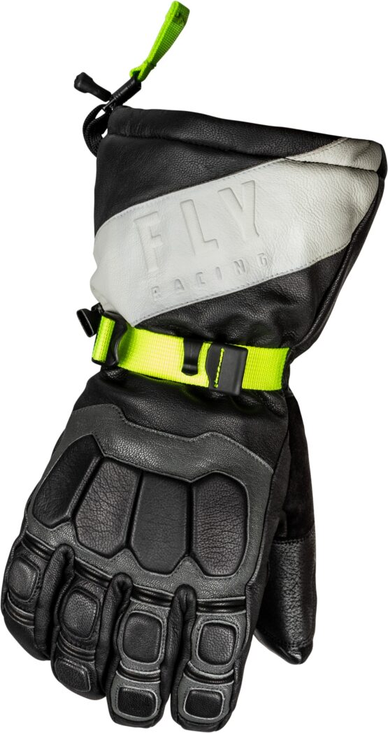 Glacier Gloves Black/Grey/Hi-Vis 3X For Snow