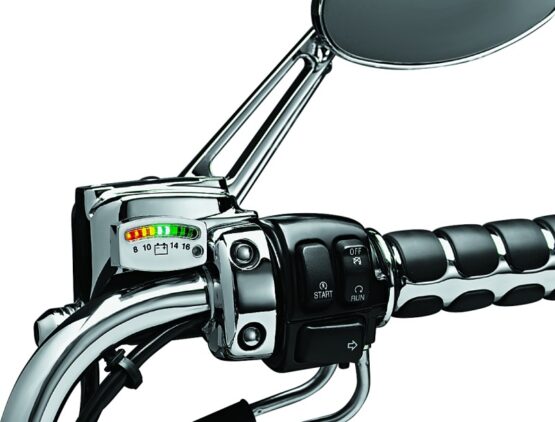 Kuryakyn LED Battery Gauge Universal Chrome - Image 2