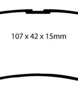 EBC Yellowstuff Rear Brake Pads Semi-Metallic DP4628R Fits 90-91 Lexus ES250