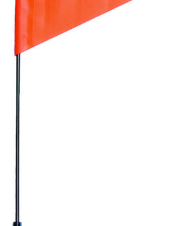 Country Ent. Telescoping Spring Mount Safety Flag 7x12in Orange