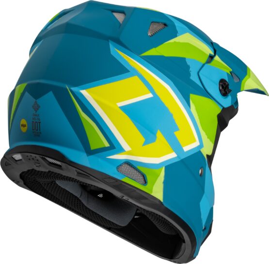 GMAX MX-96 Splinter Helmet Matte Blue/Green 2X-Large - Image 2