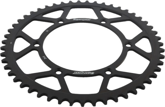 Supersprox Steel Rear Sprocket 51T Black Fits Yamaha - Image 2
