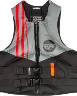 Fly Racing Neoprene Flotation Vest Black/Grey/Red Small