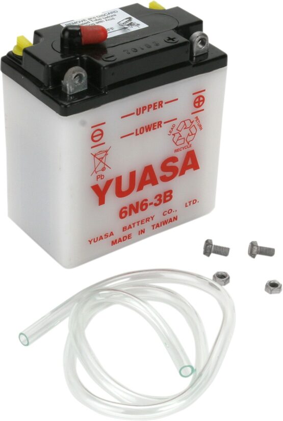 Yuasa 6N6-3B Conventional 6 Volt Battery - Image 2