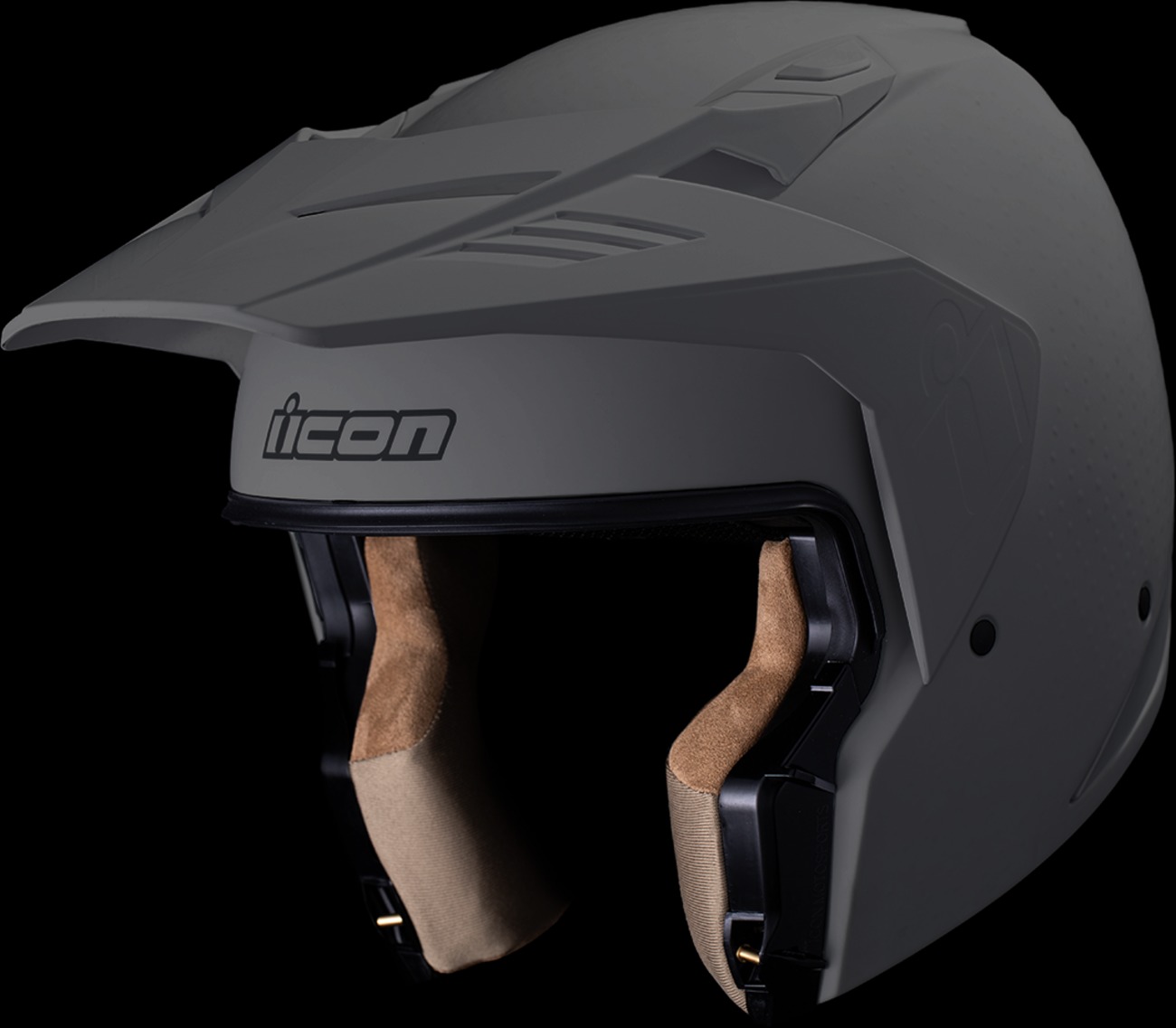 ICON Elsinore Monotype Helmet Matte Gray - Small - Image 6