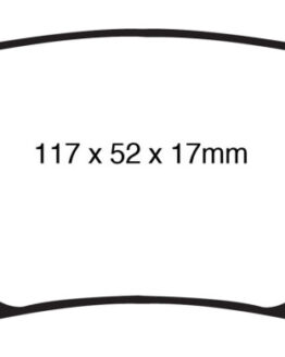 EBC Greenstuff Rear Brake Pads DP61840 For 08-11 Chrysler Town & Country 3.3
