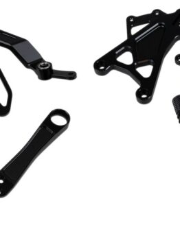 Vortex V3 2.0 Rearset Kit Black For Yamaha YZF-R1/R1M/R1S 2015-2025