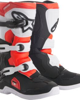 Tech 3S Boots Black/White/Red Size 2