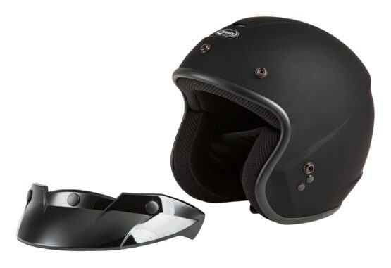 GMAX OF-2 Open-Face Helmet Matte Black Small - Image 5