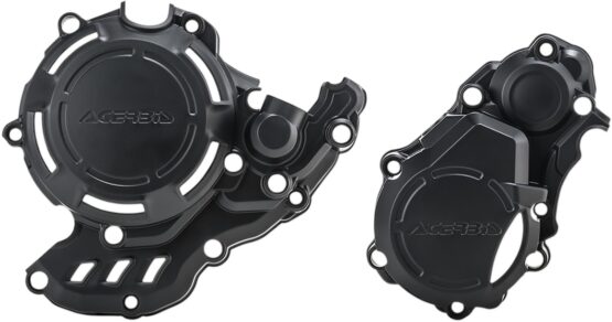 Acerbis X-Power Engine Cover Kit Black For KTM 250/350 EXC-F, Husqvarna FE 250/350