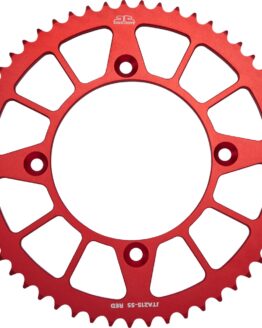 Red Aluminum Rear Sprocket 55T 420 Pitch by JT Sprockets Fits JTA215