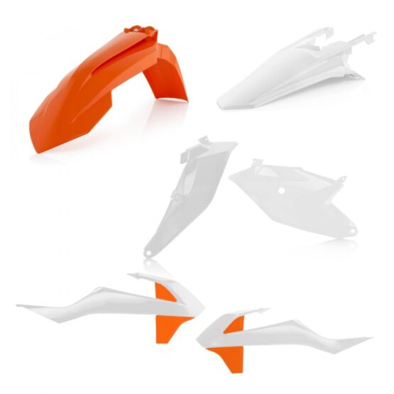Acerbis Plastic Kit - White Fits 2018-2024 KTM SX85 / 2021-2024 GasGas MC85