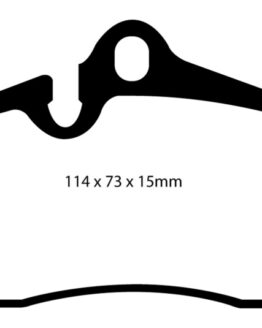 EBC Bluestuff Rear Brake Pads Semi-Metallic Fits 09-12 Porsche Boxster