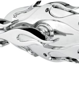 Arlen Ness Chrome Micro Mirrors, Alt. Flamed, Right Side