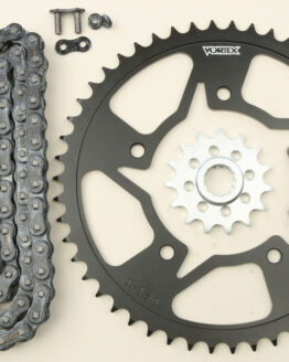 V3 Chain & Sprocket Kit Black SX Chain 520 15/50 Black Steel