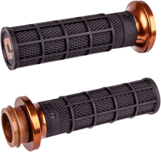 ODI Hart-Luck V-Twin Lock-On Grips Black/Bronze for Cable Throttle - Image 2