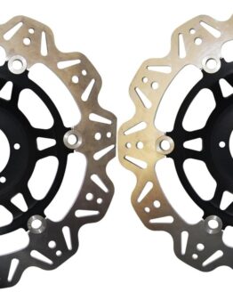 VEE Style Brake Rotors - Black Center Front Set