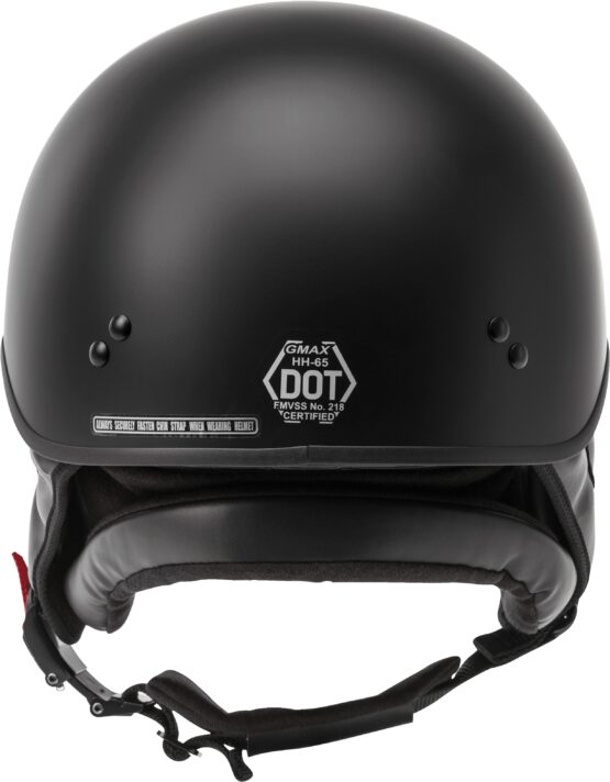 GMAX HH-65 Full Dressed Half Helmet Matte Black Medium - Image 4