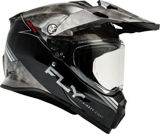 Fly Racing Trekker Kryptek Conceal Helmet Black/Grey/White XL - Image 2