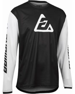 Answer Arkon Bold Jersey Black/White Youth XS - Motocross/Off-Road Apparel