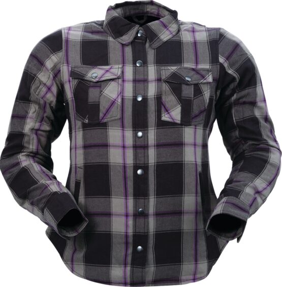 Z1R Women's Ashwood Flannel Jacket Purple 2W