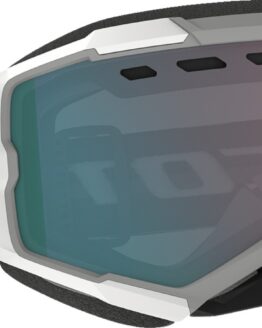 Scott Fury Snow Cross Goggle White Enhancer Aqua Chrome Lens