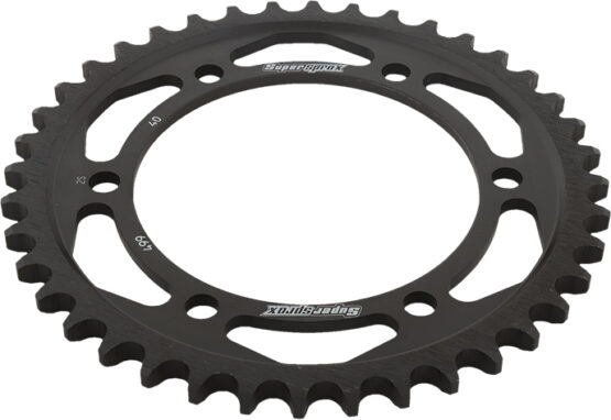 Supersprox Steel Rear Sprocket 40T Black 530 Fits 90-07 Kaw/Suz - Image 2
