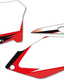 Factory Effex Number Plate Graphics White Fits 2007 Honda CRF450