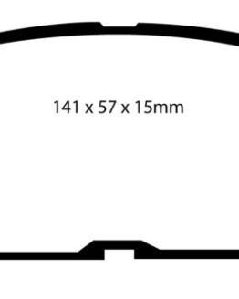 EBC Yellowstuff Front Brake Pads Semi-Metallic Fits 93-95 Toyota MR2 2.0 Turbo