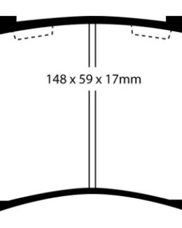 EBC Bluestuff Front Brake Pads Semi-Metallic DP5872NDX Fits 97-01 Integra Type R