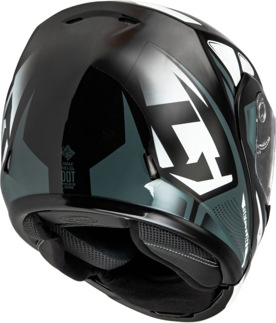 GMAX MD-04 Sector Modular Helmet Black/Silver Medium - Image 3