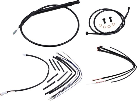 Extended Black Control Cable Kit for 14" T-Bar Bars - Image 2