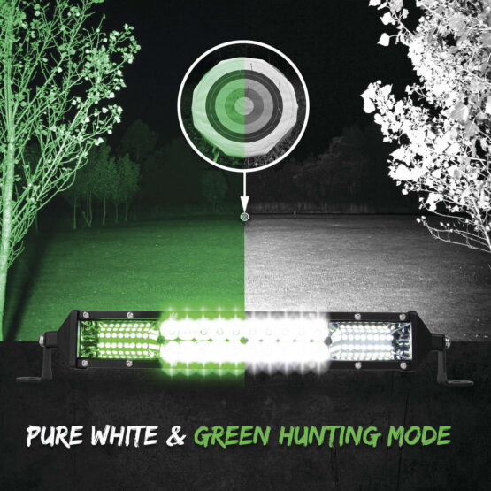 10" 2-in-1 Light Bar Green/White - Image 2