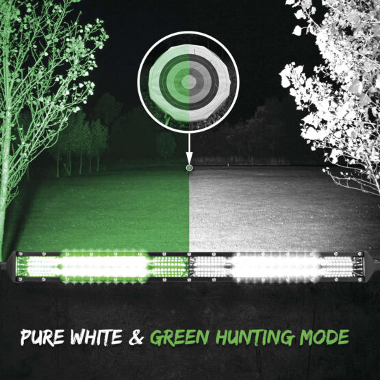 20" 2-in-1 Light Bar Green/White - Image 3