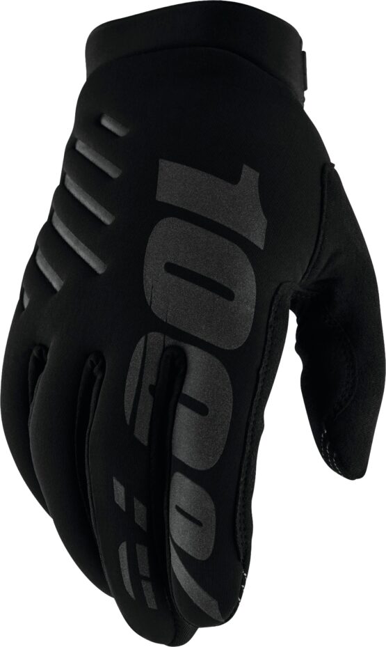 100 Percent Brisker Youth Gloves Black Medium