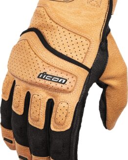 ICON Superduty3 Gloves 3XL Black/Tan Men's Short Cuff