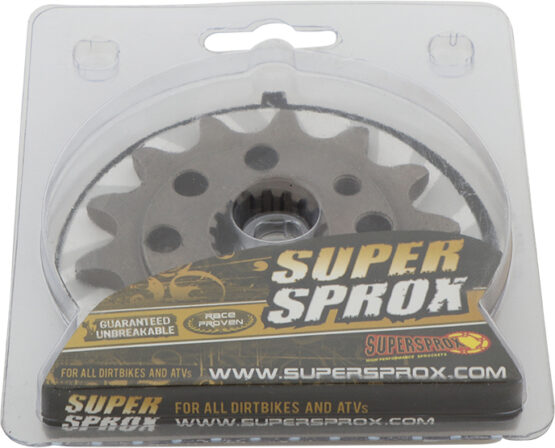 Supersprox 14T Steel Front Sprocket 520 Chain Fits 96-04 Honda XR400R - Image 2