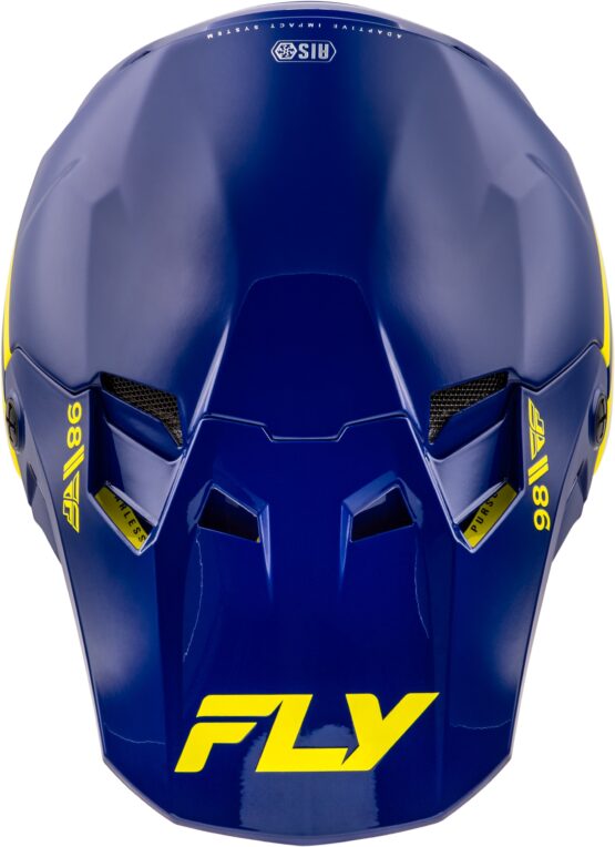 Fly Racing Formula CC Objective Helmet Navy/Yellow SM - Image 4