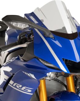 PUIG Z-Racing Clear Windscreen For Yamaha YZF-R7 2022-2025, YZF-R6
