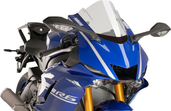 PUIG Z-Racing Clear Windscreen For Yamaha YZF-R7 2022-2025, YZF-R6