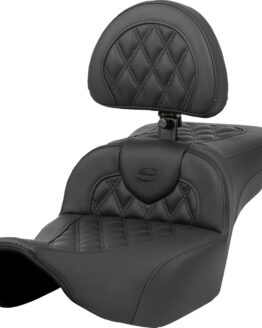 Saddlemen Roadsofa Heated Extended Reach Seat w Backrest FLT FLH 23-24