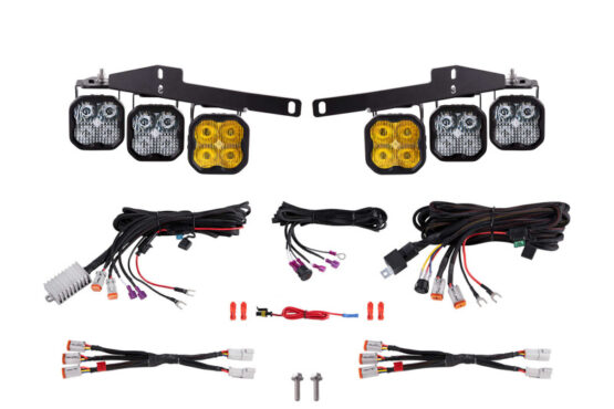 17-20 Ford Raptor SS3 LED Fog Light Kit Yellow Sport