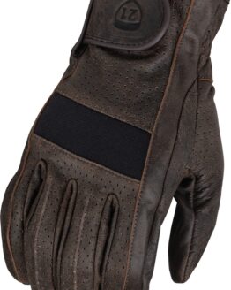 Highway 21 Jab Perforated Gloves Brown 2X-Large Men's