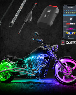 XKGLOW XKchrome LED Whip Light Kit 48in App Control 2nd Gen ATV UTV